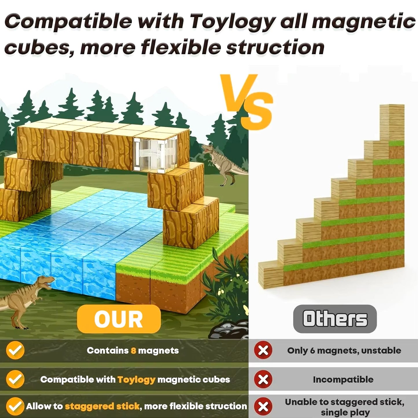 Magnetic Mine World Building Block Set