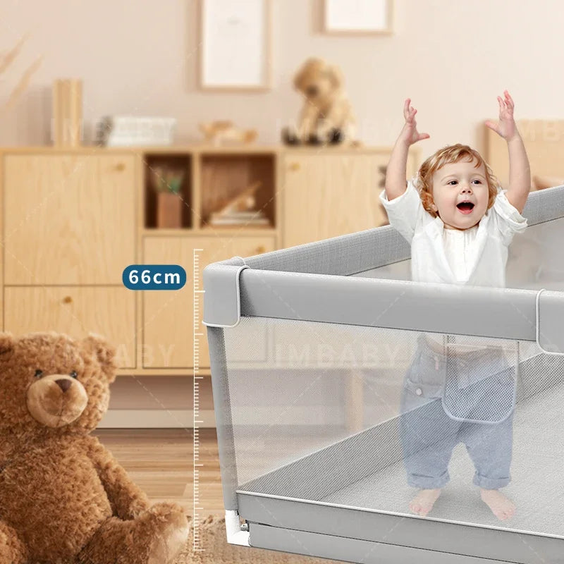 Baby Playpen Light Gray