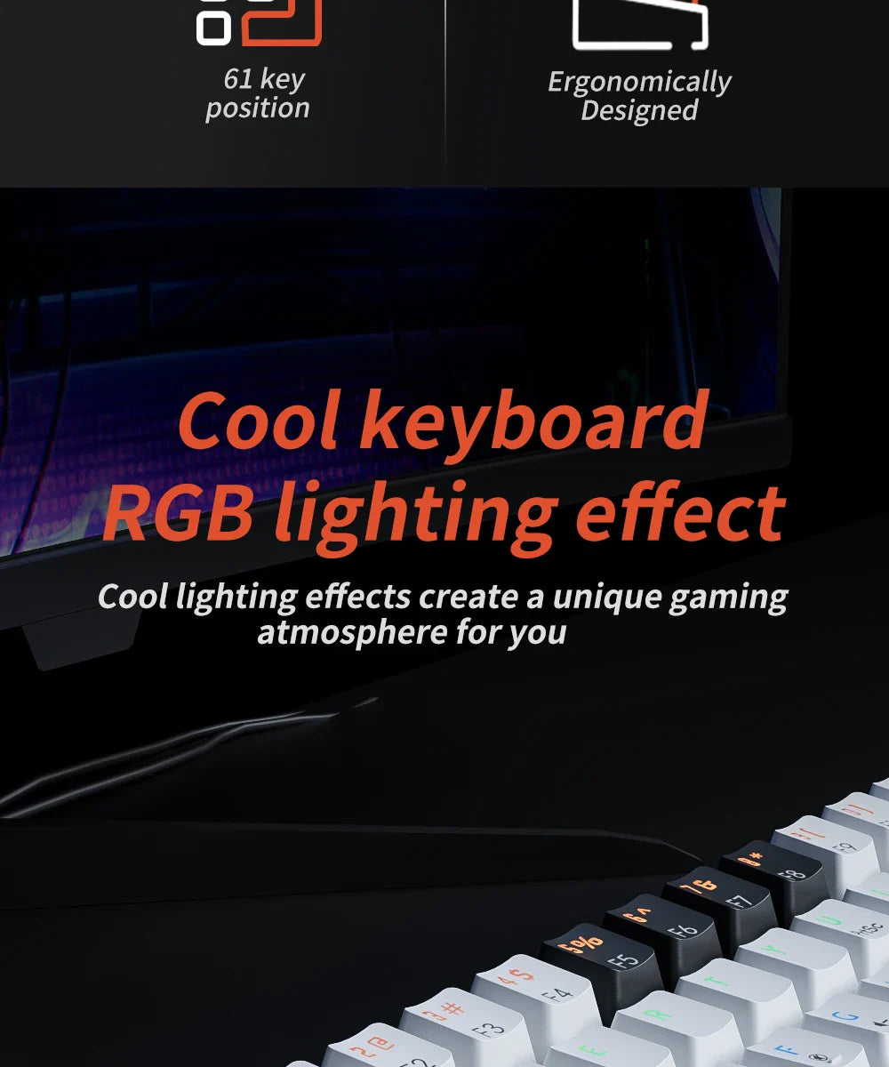 MUCAI MK61 USB Gaming Mechanical Keyboard