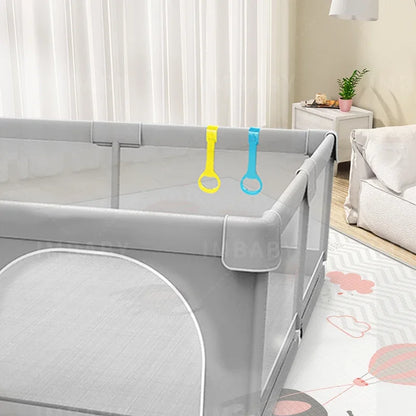 Baby Playpen Light Gray