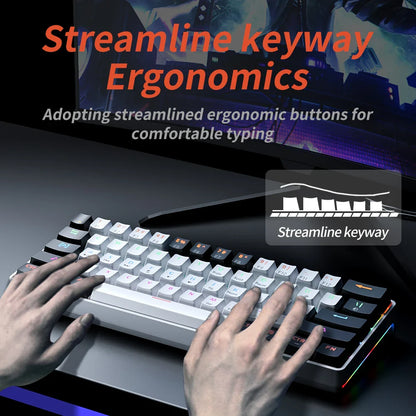 MUCAI MK61 USB Gaming Mechanical Keyboard